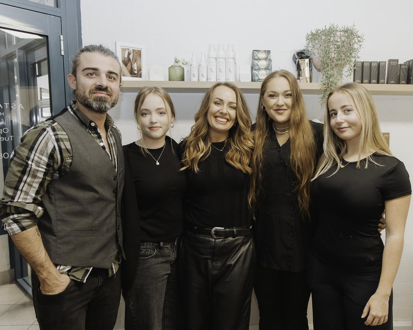 The Astair Organic Hair salon team in Dunsborough